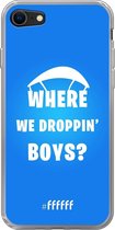 6F hoesje - geschikt voor iPhone 8 - Transparant TPU Case - Battle Royale - Where We Droppin' Boys #ffffff