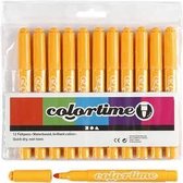 Colortime stift, lijndikte: 5 mm, warm geel, 12stuks