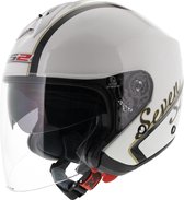 LS2 OF552 Freeway - jethelm motorhelm - Monte Carlo wit zwart M