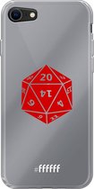 6F hoesje - geschikt voor iPhone 8 - Transparant TPU Case - D20 - Transparant #ffffff