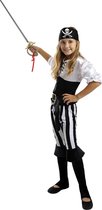 FUNIDELIA Gestreept piraten kostuum - Zwart en Wit Collectie