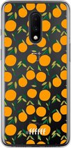 6F hoesje - geschikt voor OnePlus 7 -  Transparant TPU Case - Oranges #ffffff