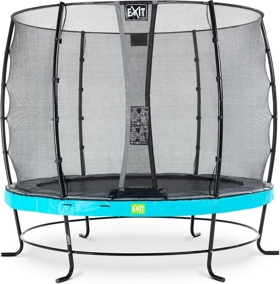 EXIT Elegant trampoline ø253cm met Economy veiligheidsnet - blauw | bol.com