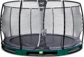 EXIT Elegant Premium inground trampoline rond ø427cm - groen