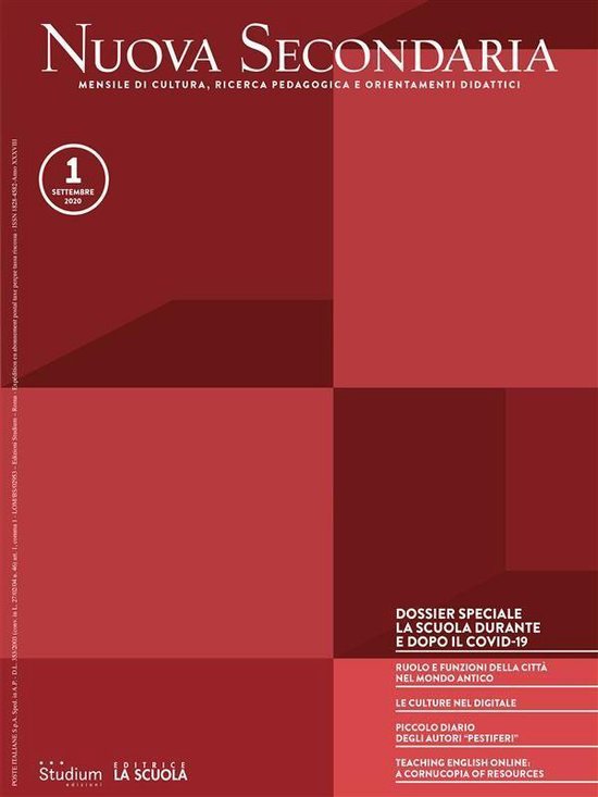 Rivista Nuova Secondaria 11 - Nuova Secondaria 1/2020 - cover