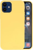 iPhone 12 Mini Hoesje Fashion Backcover Telefoonhoesje Geel