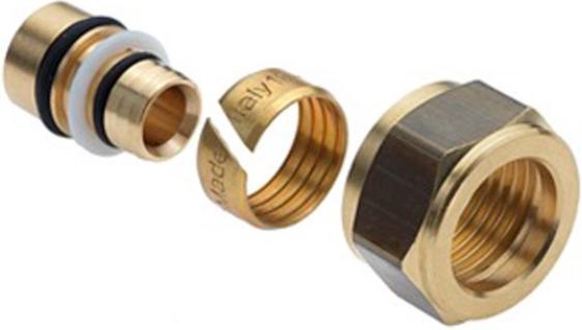 Bonfix Alu-pex multilayer knelset verloop 20 x 2.0 persfitting naar 22mm knelfitting
