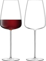 L.S.A. Wine Culture Rode Wijnglazen - 800 ml - Set van 2 Stuks