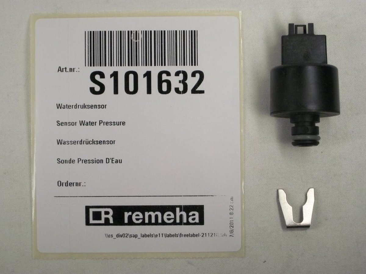 Remeha Quinta Pro waterdruksensor