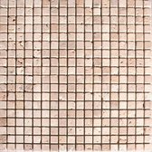 Alfa Mosaico Mozaiek Mármol beige marmer 1,5x1,5x0,8 cm -  Beige Prijs per 1 matje.