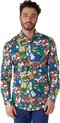 OppoSuits Super Mario™ Shirt - Heren Overhemd - Nintendo Bowser Luigi Toad - Gekleurd - Maat EU 47/48