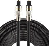 ETK Digital Optical kabel 15 meter / toslink audio male to male / Optische kabel PVC series - zwart