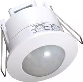 Bewegingssensor - Viron Frisco - Inbouw Rond - Mat Wit - Kunststof - 360° - BES LED