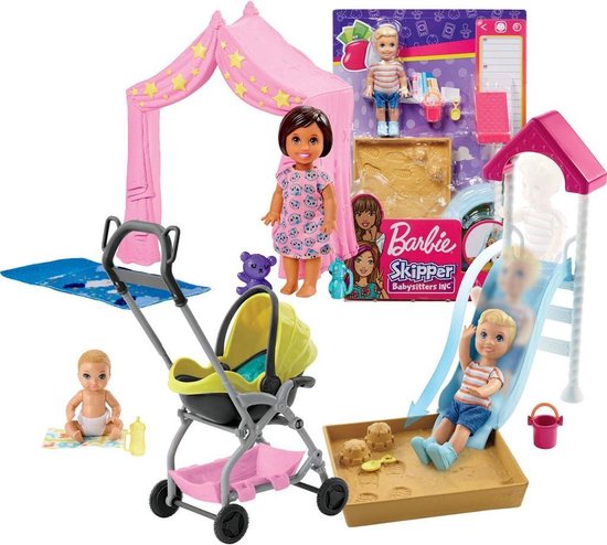 ginder onze gangpad Barbie Skipper Babysitter Speelset Assorti | bol.com