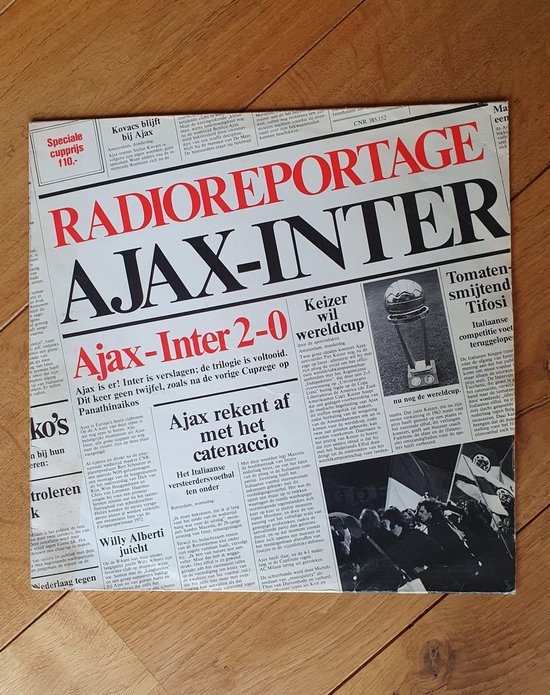 Ajax Muziek - LP Ajax -Inter Milaan Radioreportage, Club | Muziek | bol.com