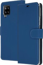 Accezz Hoesje Geschikt voor Samsung Galaxy A42 Hoesje Met Pasjeshouder - Accezz Wallet Softcase Bookcase - Donkerblauw
