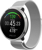 Milanees Smartwatch bandje - Geschikt voor  Polar Unite Milanese band - zilver - Horlogeband / Polsband / Armband