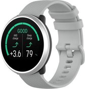 Siliconen Smartwatch bandje - Geschikt voor  Polar Unite siliconen bandje - grijs - Horlogeband / Polsband / Armband