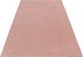 Laagpolig vloerkleed Ata - roze - 80x250 cm
