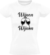 Wijnen Wijnen Heren t-shirt | wat een gezeik |  Chanteau Meiland | Martin Meiland | cadeau | grappig | logo | Wit