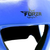 FORZA HOOFDBESCHERMER (GEEN WANGEN) - LEER - BLAUW