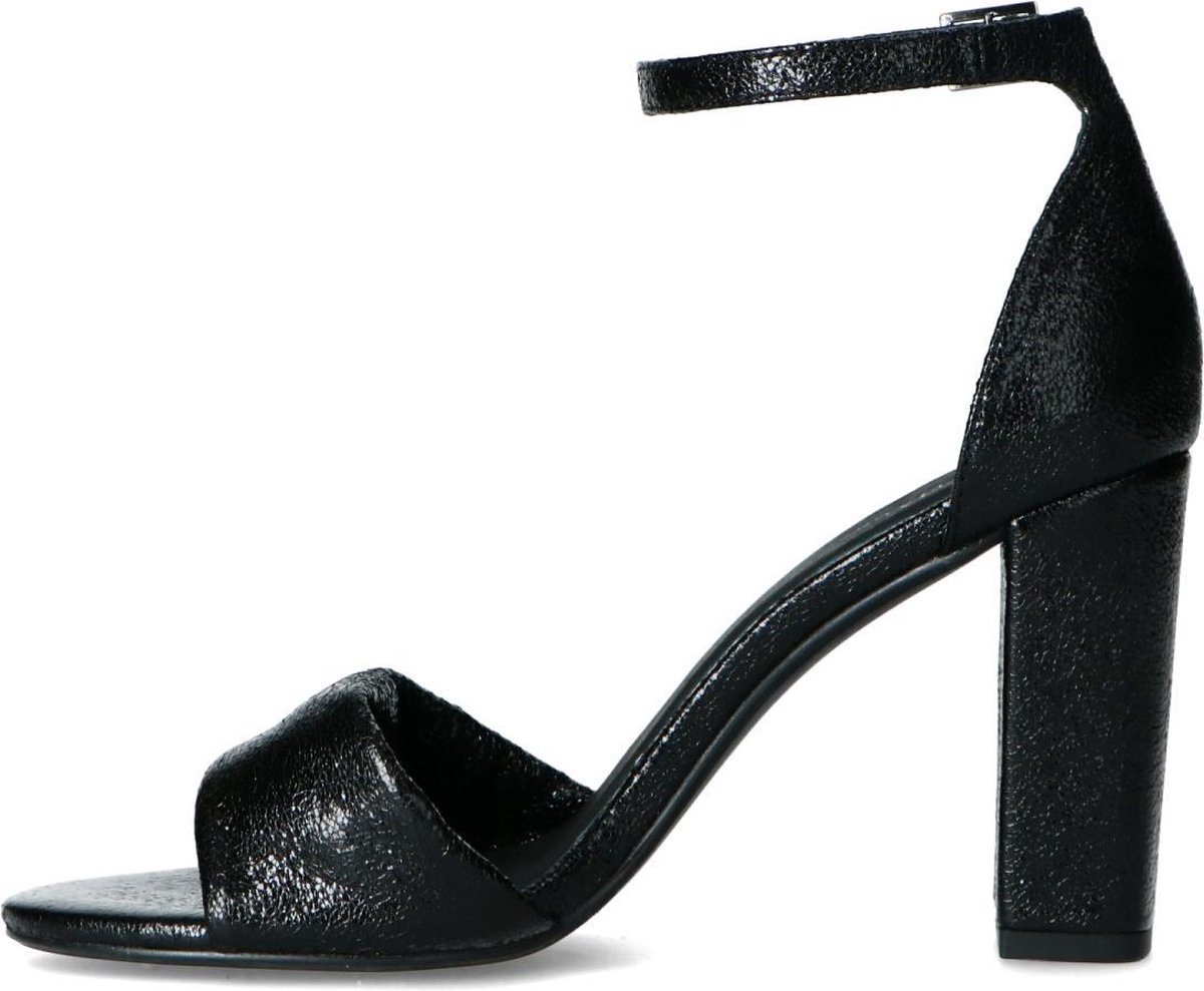 Sacha - Dames - Zwarte sandalen met hoge hak - Maat 38 | bol.com