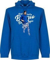 Roberto Baggio Italië Script Hoodie - Blauw - L