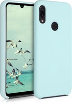 kwmobile telefoonhoesje geschikt voor Xiaomi Redmi Note 7 / Note 7 Pro - Hoesje met siliconen coating - Smartphone case in cool mint
