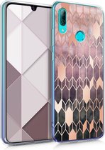 kwmobile telefoonhoesje voor Huawei P Smart (2019) - Hoesje voor smartphone in roze / roségoud - Glory design