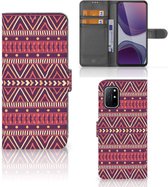 GSM Hoesje OnePlus 8T Bookcase Aztec Purple