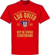 LDU Quito Established T-shirt - Rood - 4XL