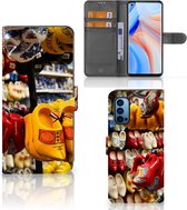 Magnet Case OPPO Reno 4 Pro 5G Telefoonhoesje Klompen