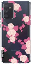 Casetastic Samsung Galaxy A72 (2021) 5G / Galaxy A72 (2021) 4G Hoesje - Softcover Hoesje met Design - Pink Roses Print