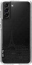 Casetastic Samsung Galaxy S21 Plus 4G/5G Hoesje - Softcover Hoesje met Design - Paris City Houses Print