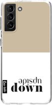 Casetastic Samsung Galaxy S21 Plus 4G/5G Hoesje - Softcover Hoesje met Design - Upside Down Print