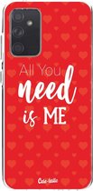 Casetastic Samsung Galaxy A72 (2021) 5G / Galaxy A72 (2021) 4G Hoesje - Softcover Hoesje met Design - All you need is me Print