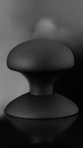 Paddenstoel knop S4 52mm veiligheidsschilden vast inclusief bout M10 zwart