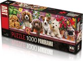 Puppies Puzzel 1000 Stukjes Panorama