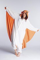 KIMU Onesie vliegende eekhoorn pak kind - maat 110-116 - eekhoornpak jumpsuit pyjama