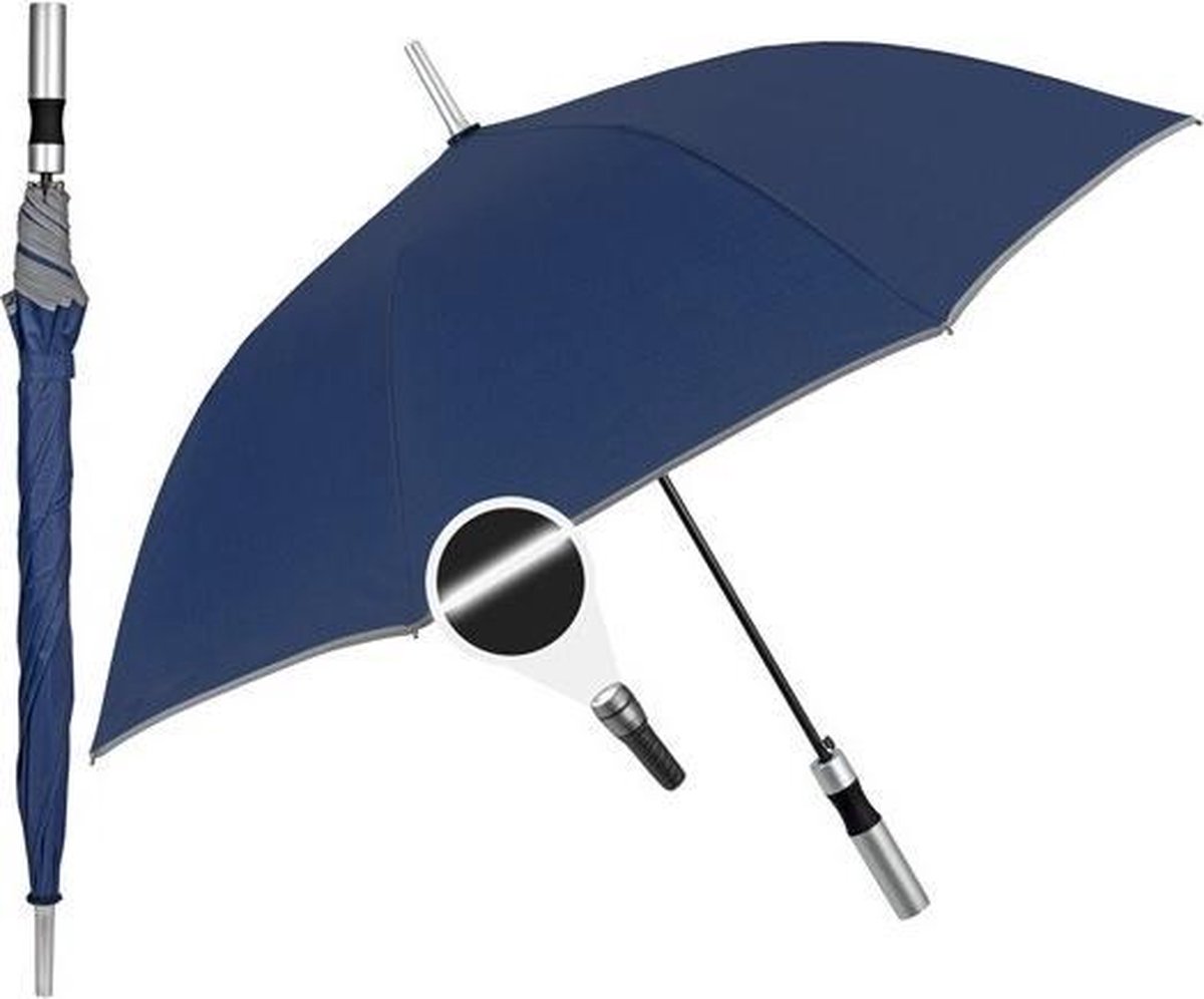Perletti Paraplu Automatisch 65 X 103 Cm Microvezel Navy