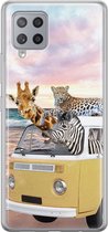 Samsung A42 hoesje - Wanderlust | Samsung Galaxy A42 hoesje | Siliconen TPU hoesje | Backcover Transparant