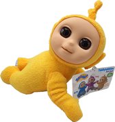 Teletubbies / Tiddlytubbies - Umby Pumby (geel in kruipende houding) - Pluche Knuffel - Knuffelpop - 24 cm