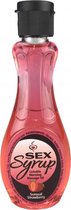 Sex Syrup - Sensual Strawberry - 118 ml - Massage Oils - red - Discreet verpakt en bezorgd