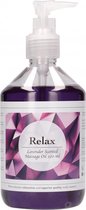 Relax - Lavender Scented Massage Oil - 500 ml - Massage Oils - purple - Discreet verpakt en bezorgd