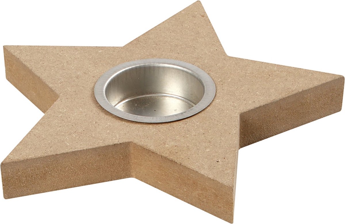 Waxinelichthouder, H: 18 mm, d 15 cm, 1 stuk