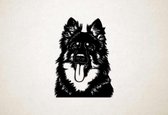 Wanddecoratie - Hond - Chodsky Pes - Boheemse Herder 2 - S - 58x43cm - Zwart - muurdecoratie - Line Art