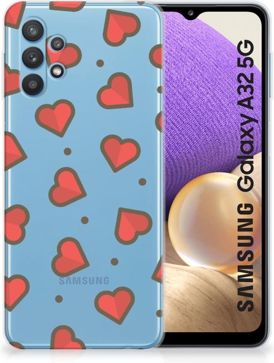 Samsung Galaxy A32 5G TPU bumper Hearts