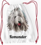 Komondor rugzak met je eigen naam