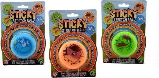 Sticky Stretch Bal Dino Op Kaart 24345 van Toi-Toys — afbeelding 5