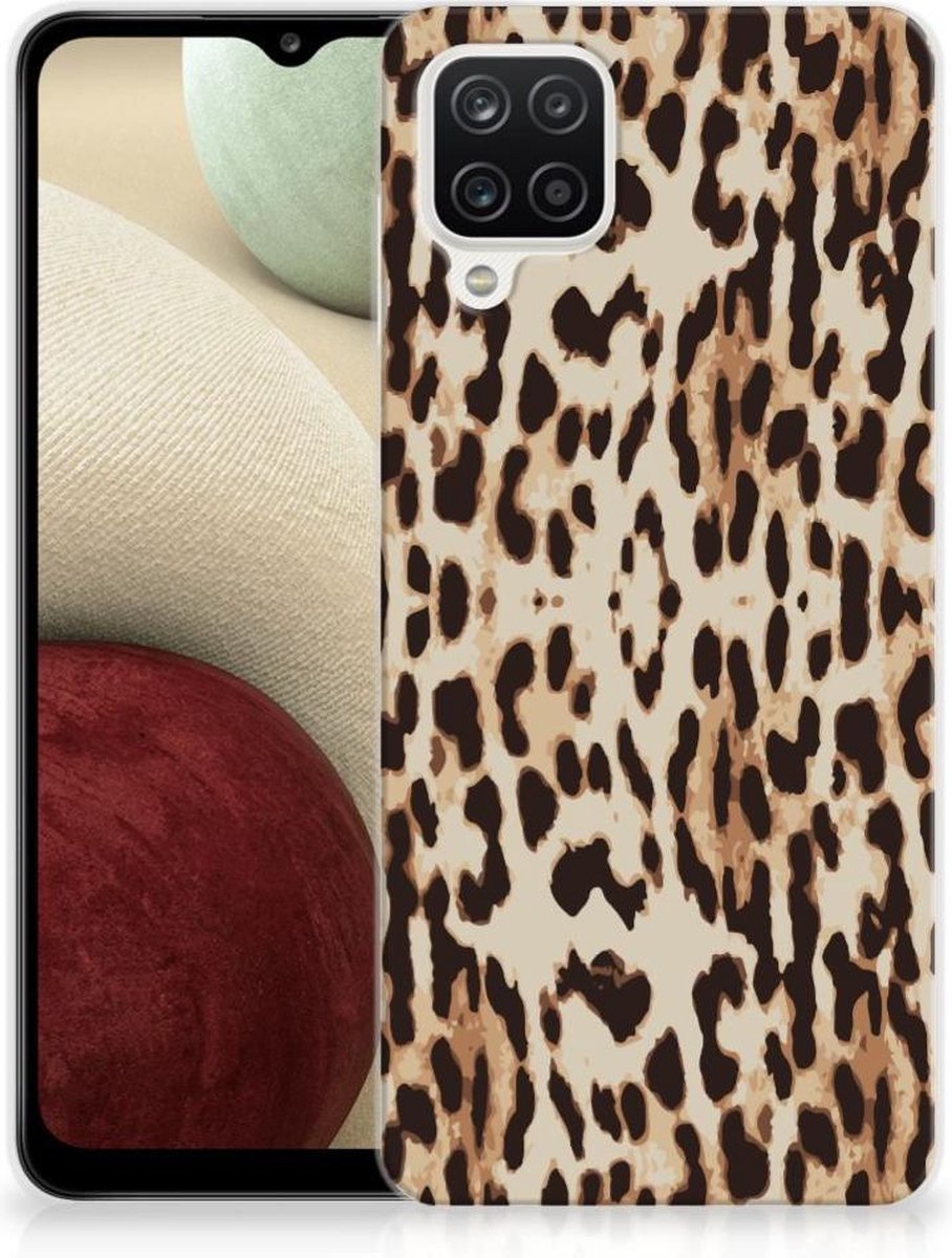 Samsung Galaxy A12 TPU Hoesje Leopard